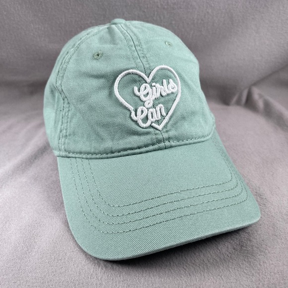 American Eagle Hat Womens One Size Green Strapback Cap Adjustable Embroidered - Picture 1 of 10
